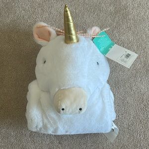 Pillowfort unicorn hooded blanket